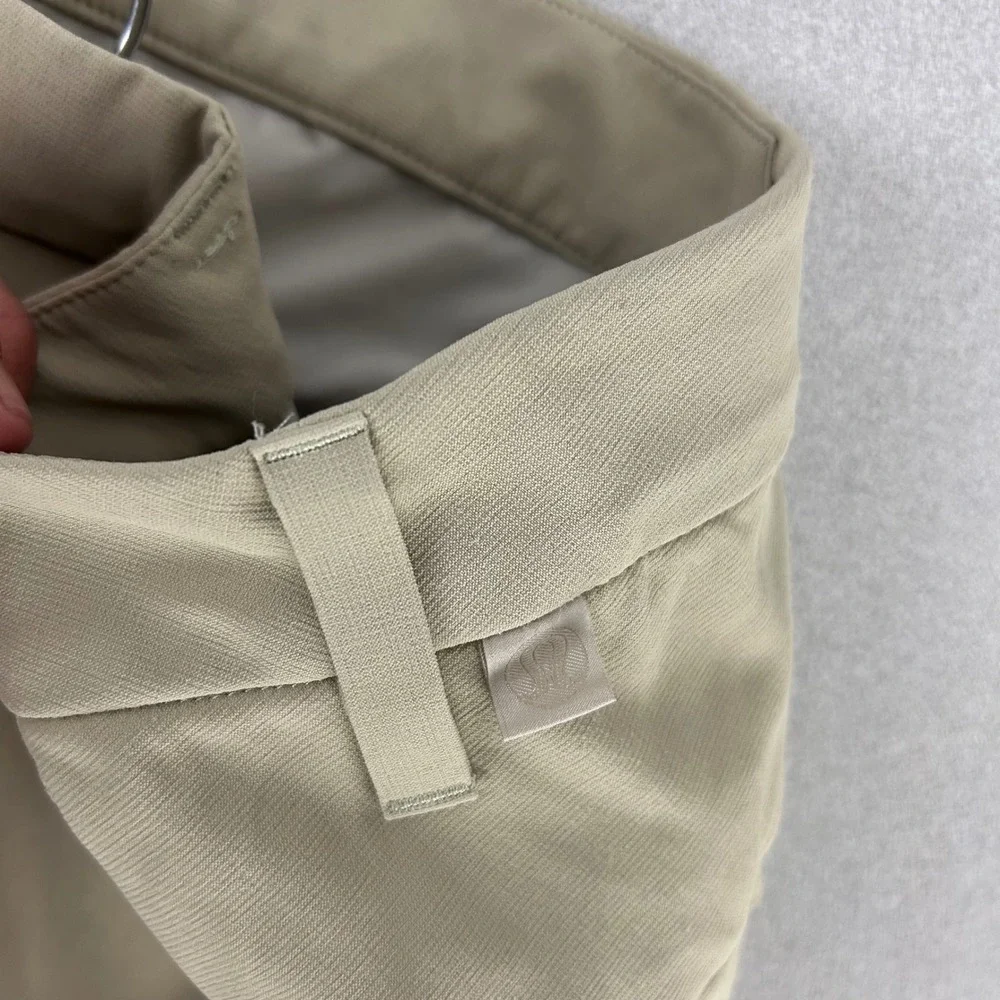 Lululemon ABC Pants 38x32 Mens‎ Khaki Slim Fit Technical Performance Golf Casual